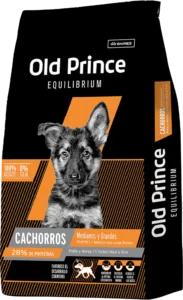Alimento Old Prince Equilibrium para cachorros medianos y grandes, fórmula de pollo y arroz con soporte digestivo y desarrollo articular