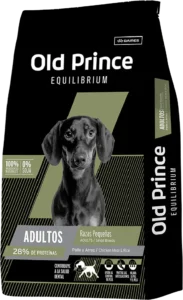 Alimento Old Prince Equilibrium para perros adultos de razas pequeñas, fórmula de pollo y arroz con alto valor nutricional