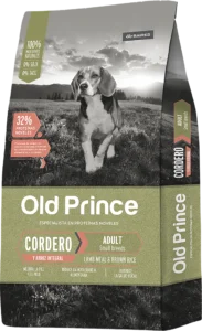 Alimento Old Prince Proteínas Noveles para perros adultos de razas pequeñas, fórmula de cordero y arroz integral con digestión suave, soporte articular y proteína novel para perros sensibles