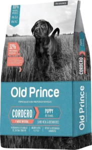 Old Prince Proteínas Noveles Cachorros Todas las Razas Cordero y Arroz Integral
